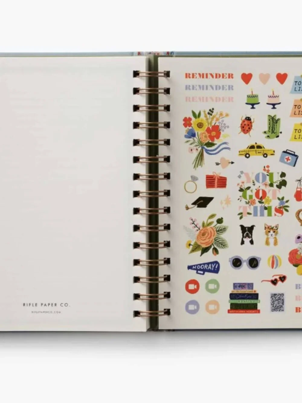 NEW Rifle Paper Co. 2026-2027 17-Month Academic Covered Spiral Planner